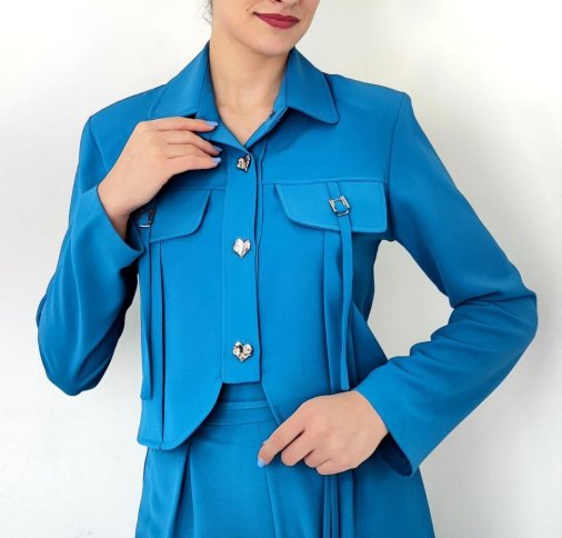 CROP LONG SLEEVE JACKET