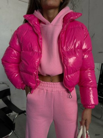 PUFFER BUBBLE CROP JACKET