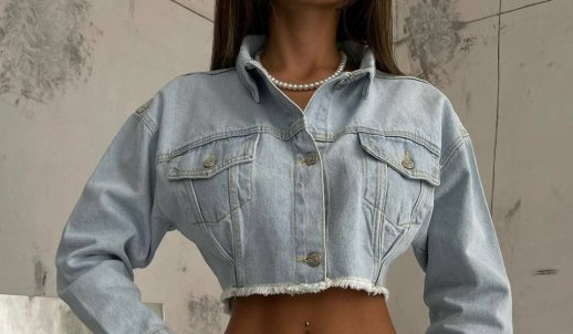 CROP JEAN JACKET