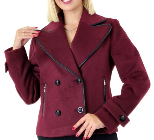 DOUBLE BREASTED CROPPED JACKET