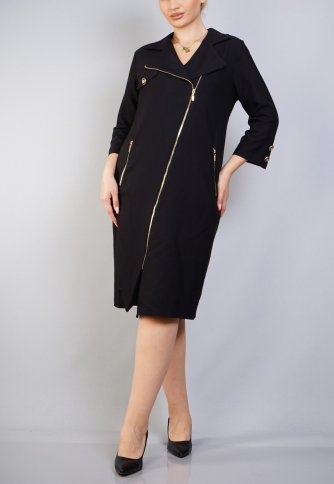 SHIFT DRESS WITH SIDE ZIPPER CLOSURE