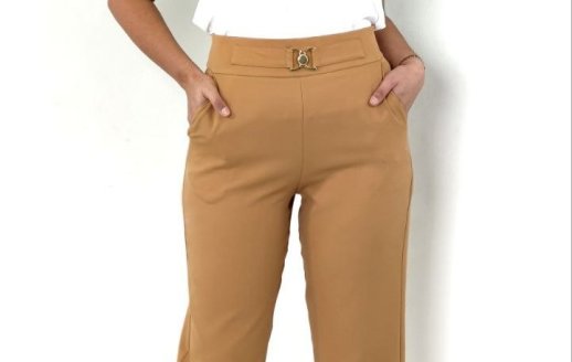 HIGH WAIST PANT WITH BELT DETAIL