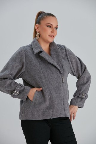 SIDE ZIPPER SHORT JACKET
