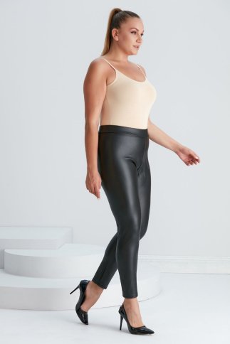 FAUX LEATHER LOOK TIGHTS