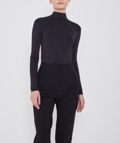 HIGH NECK BACKLESS BODY SUIT