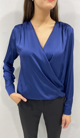 WRAP LONG SLEEVE BLOUSE