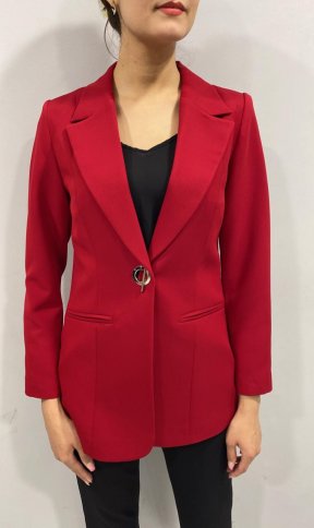 BLAZER WITH GROMMET STYLE CLOSURE